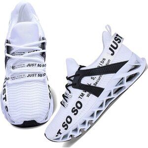 Womens White Walking Running Shoes Athletic Non Slip Tennis Fashion Sneakers